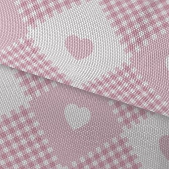 Plaid Interlaced Hearts Waterproof Oxford