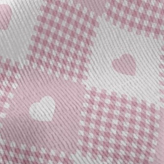 Plaid Interlaced Hearts Standard Corduroy