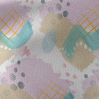 Abstract Line Dot Painting Waterproof Canvas