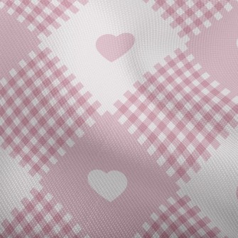 Plaid Interlaced Hearts Dobby