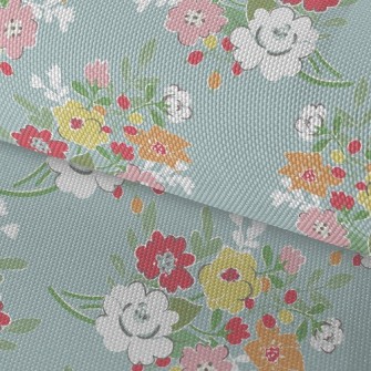 Elegant Literary Flowers Waterproof Oxford