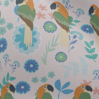 Mysterious Flower Parrot Chiffon