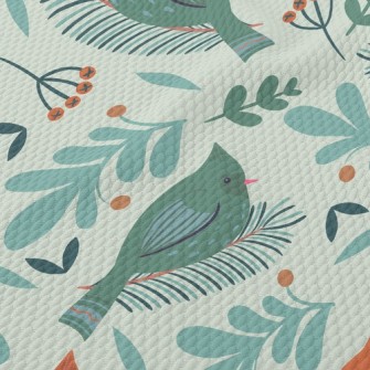 Cute Pointed Bird Birdseye Piqué