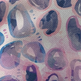 Watercolor Doodle Abstract Waterproof Canvas