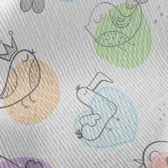 Cartoon Line Chick Standard Corduroy