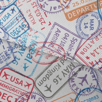 Postmarks Around The World Waterproof Oxford