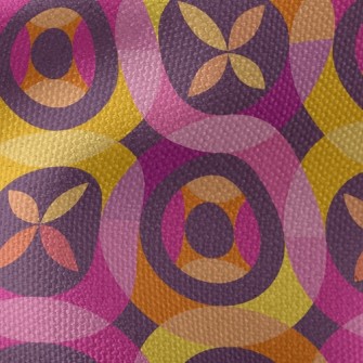 Circle Flower Shape Combinatio Waterproof Canvas