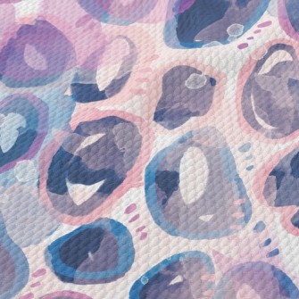 Watercolor Doodle Abstract Birdseye Piqué
