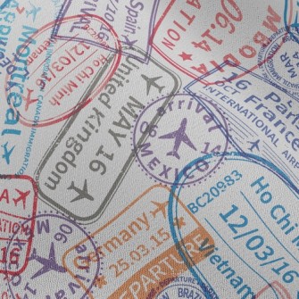 Postmarks Around The World Chiffon