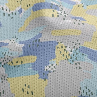 Unknown Abstract Painting Athletic Mesh Flat Back