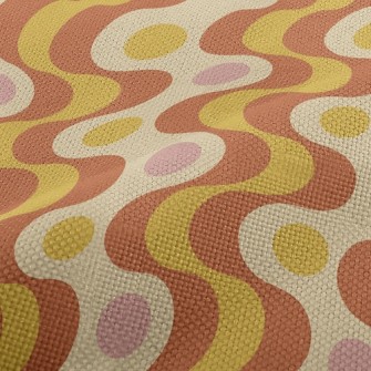 Strange Curved Dots Performance Linen