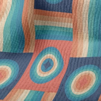 Psychedelic Lines Round Shape Terry