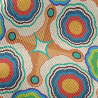 Psychedelic Kaleidoscope Of Fl Standard Corduroy