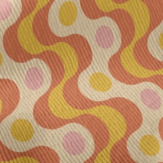 Strange Curved Dots Standard Corduroy