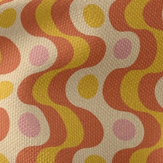 Strange Curved Dots Waterproof Canvas