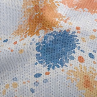 Splatter Abstract Painting Athletic Mesh Flat Back