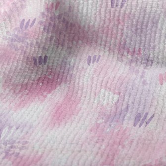 Brush Embellishment Abstract Terry