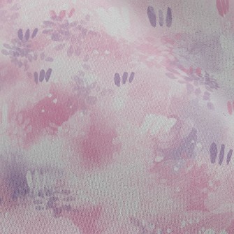 Brush Embellishment Abstract Chiffon