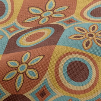 Flower Shaped Oval Square Performance Linen