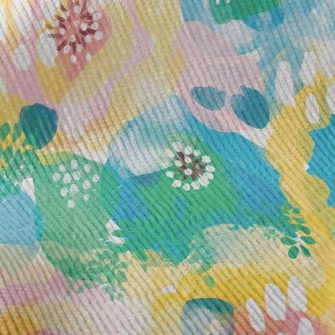 Watercolor Bloom Flowers Standard Corduroy