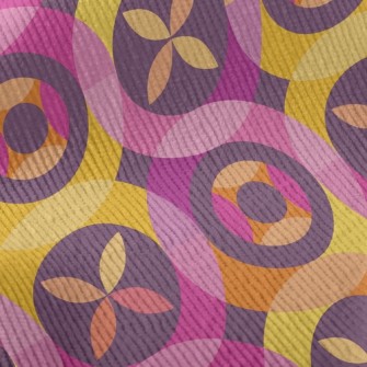 Circle Flower Shape Combinatio Standard Corduroy