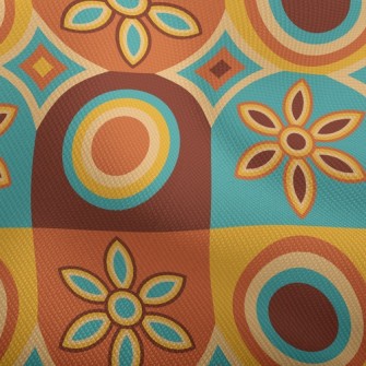 Flower Shaped Oval Square Dobby