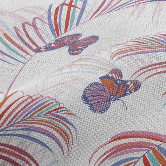 Beautiful Flying Butterfly Performance Linen