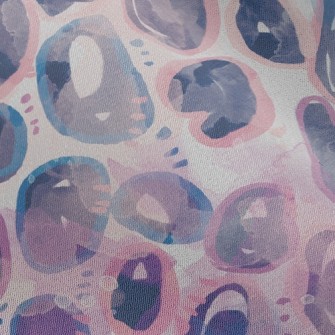 Watercolor Doodle Abstract Chiffon
