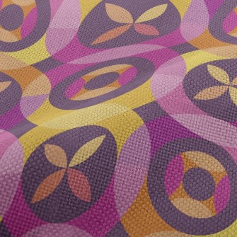 Circle Flower Shape Combinatio Performance Linen