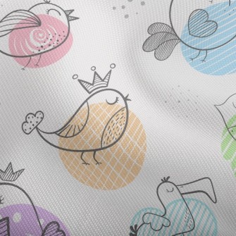 Cartoon Line Chick Dobby