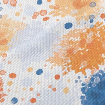 Splatter Abstract Painting Birdseye Piqué
