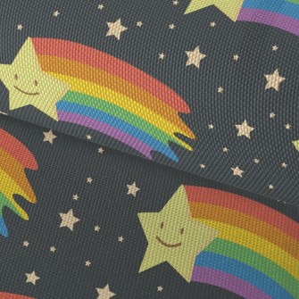 Cute Expression Shooting Star Waterproof Oxford