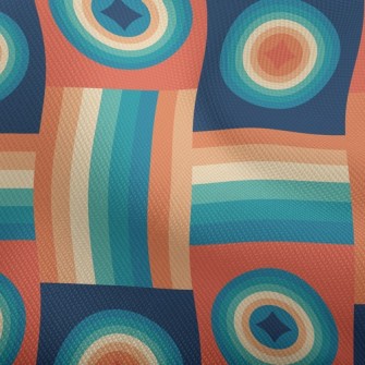 Psychedelic Lines Round Shape Dobby