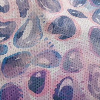 Watercolor Doodle Abstract Athletic Mesh Flat Back