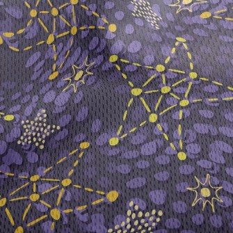 Dotted Lines Connect Stars Athletic Mesh Flat Back