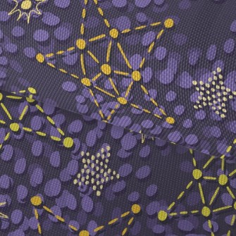 Dotted Lines Connect Stars Waterproof Oxford