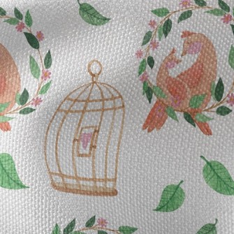Love Bird Couple Waterproof Canvas