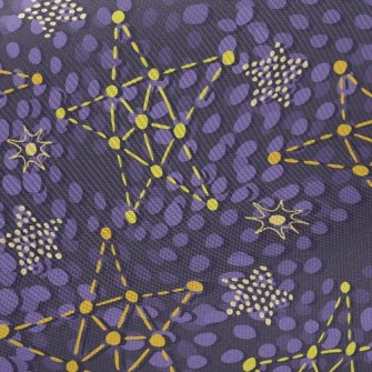 Dotted Lines Connect Stars Twill