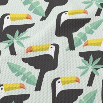 Serious Toucan Birdseye Piqué