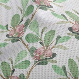 Watercolor Lily Of The Valley Athletic Mesh Flat Back