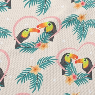 Toucan In Love Birdseye Piqué