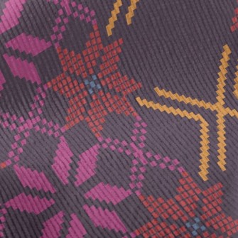 Ethnic Embroidery Patterns Standard Corduroy