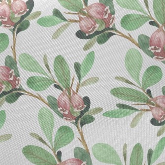 Watercolor Lily Of The Valley Twill