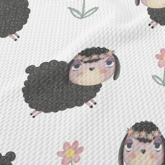 Helpless Curly Lamb Birdseye Piqué