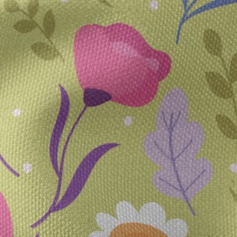 Lively And Healthy Flowers Waterproof Canvas