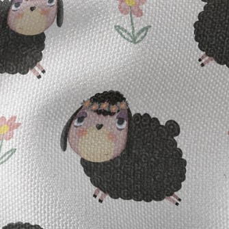 Helpless Curly Lamb Waterproof Canvas