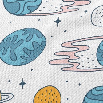 Cosmic Asteroid Birdseye Piqué