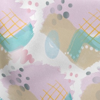 Abstract Line Dot Painting Stretch Ponte