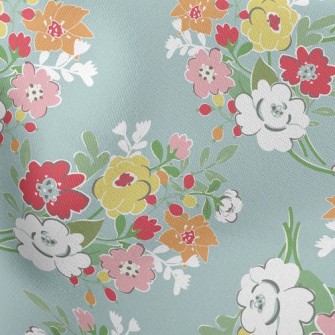 Elegant Literary Flowers Stretch Ponte