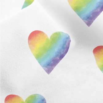 Gradient Smudged Hearts Micro Fleece